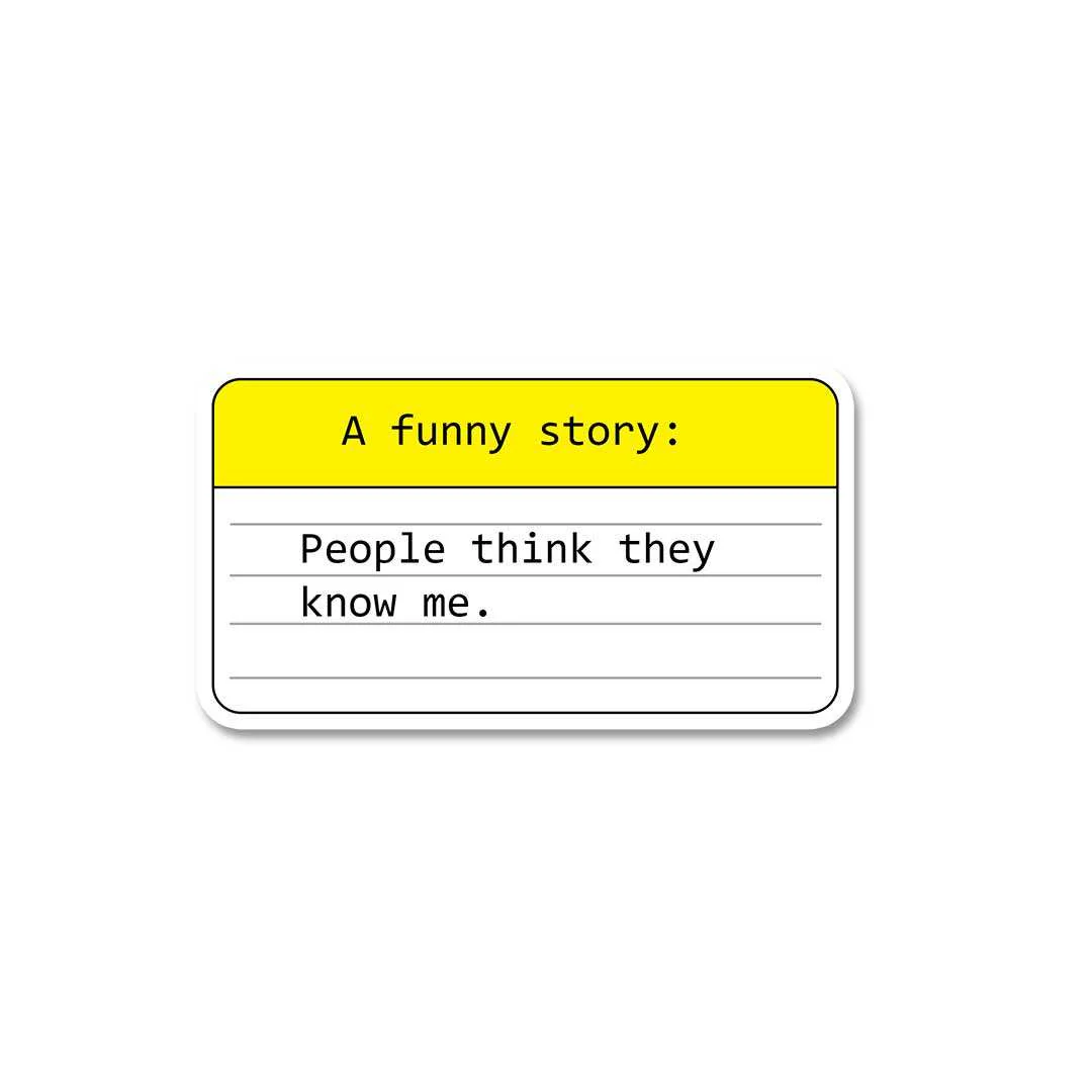 A Funny Story Sticker - Image 2