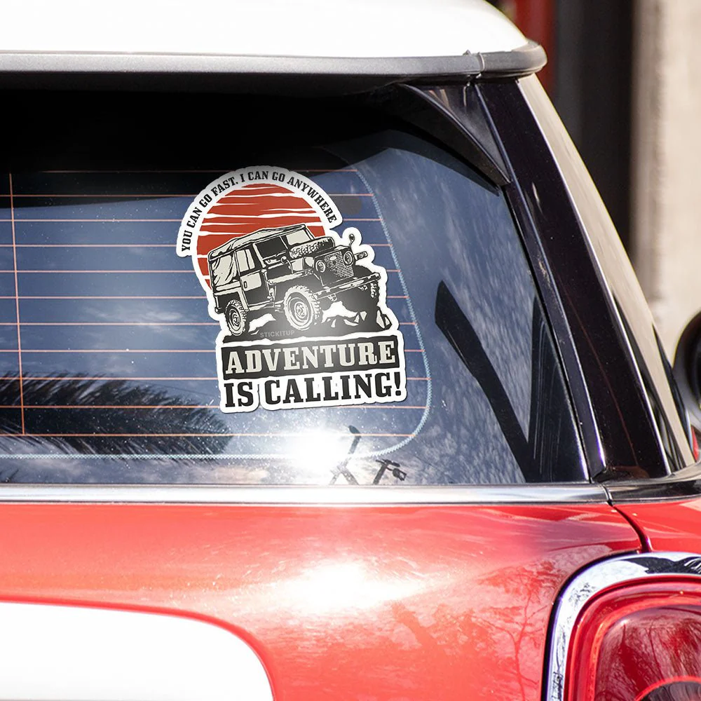 Adventure is calling Bumper Sticker - Image 3