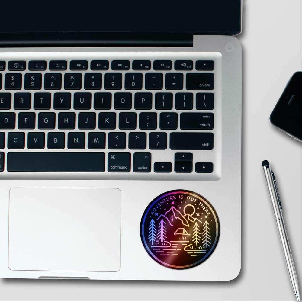 Adventure is out there Holographic Stickers - Image 3