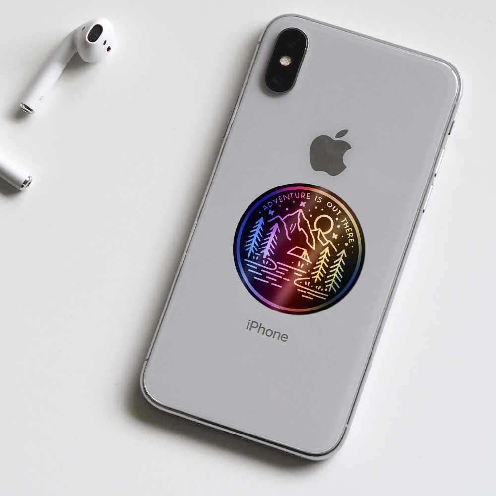 Adventure is out there Holographic Stickers - Image 4