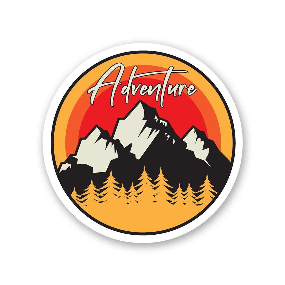 Adventure - Mountains Sticker - Image 2