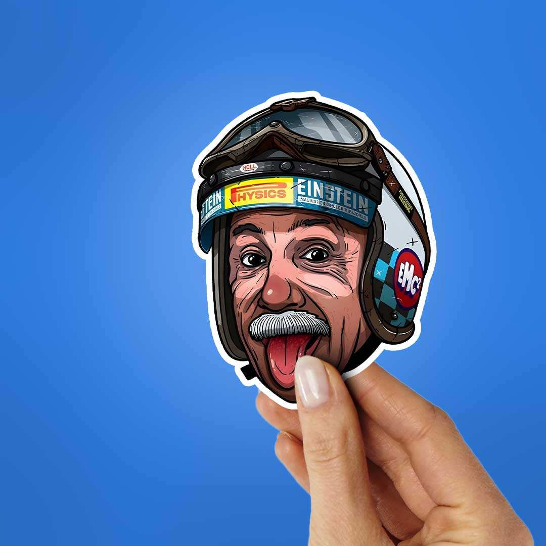 Albert Einstein Sticker - Image 2