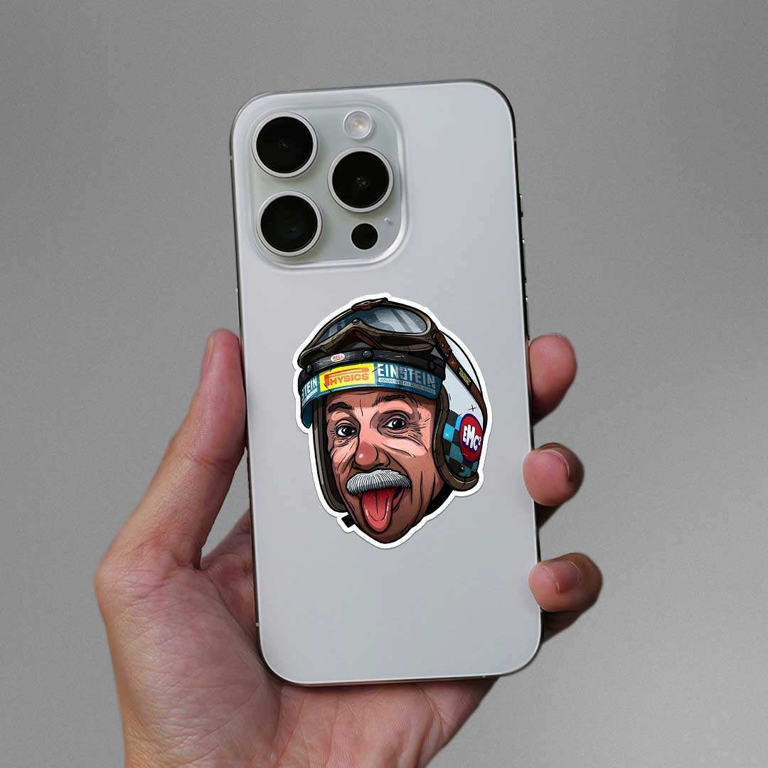 Albert Einstein Sticker - Image 3