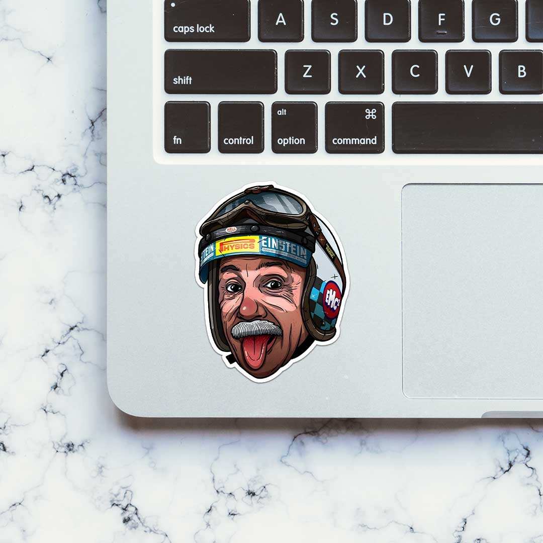 Albert Einstein Sticker - Image 4