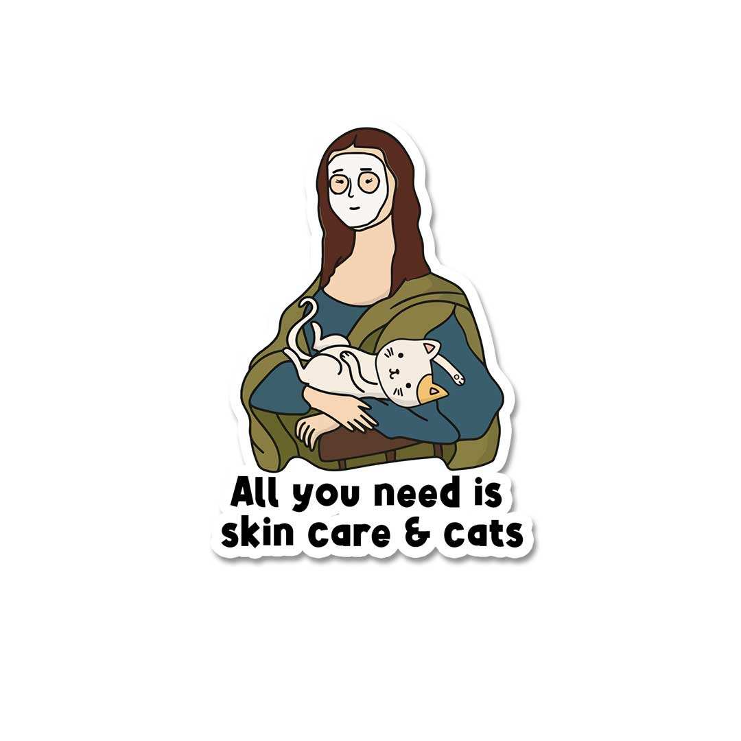 All You Need Is Skin Care & Cat Sticker - Image 2