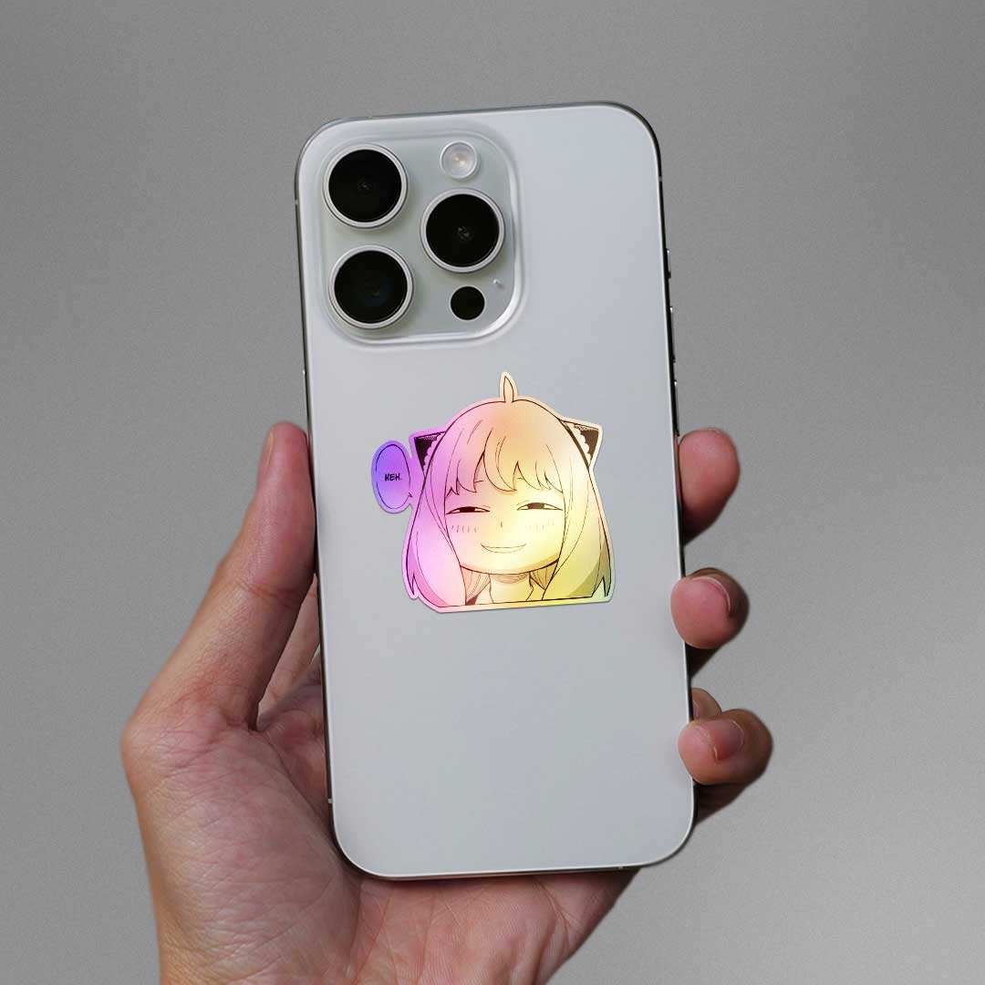 Anya Heh Holographic Sticker - Image 4