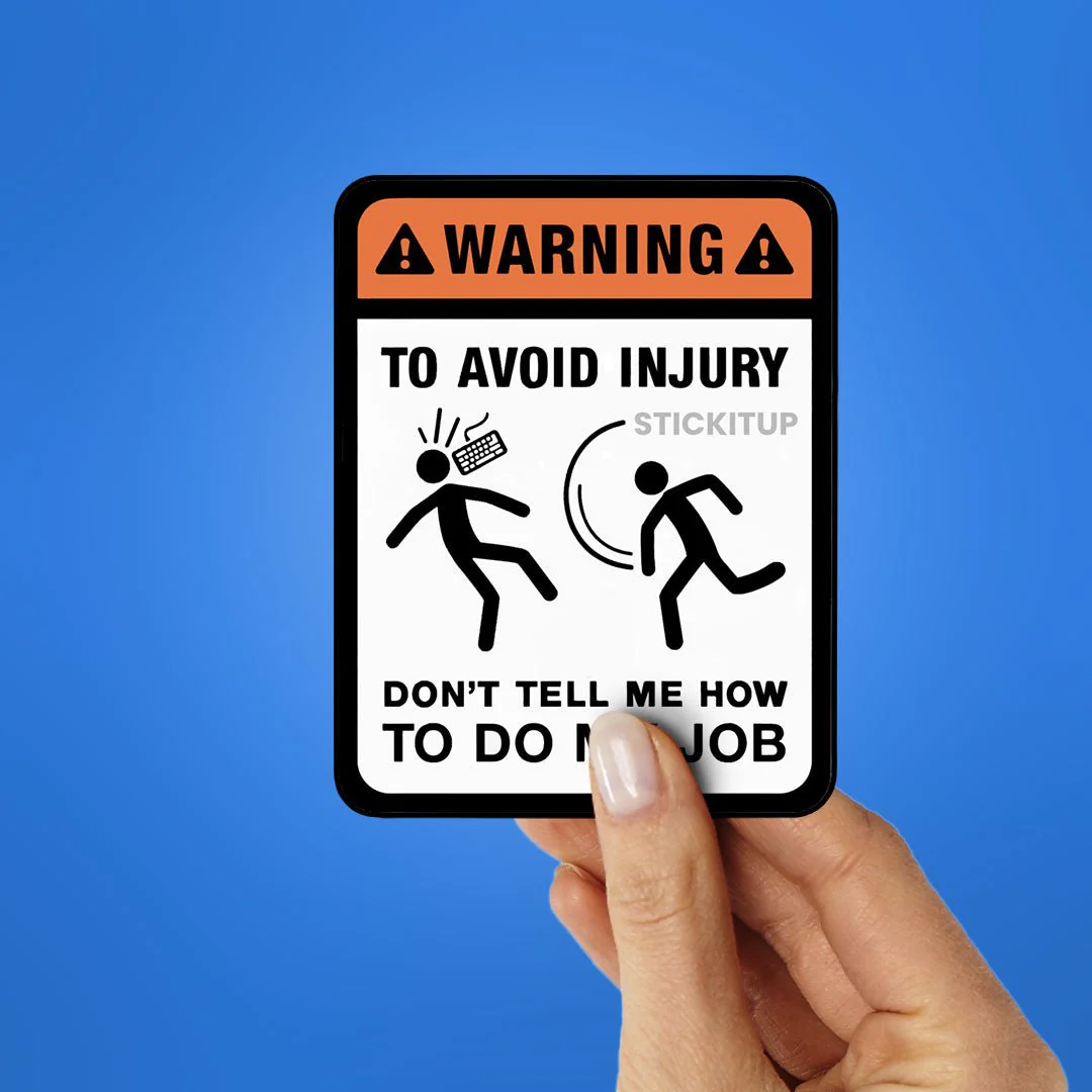 Avoid Injury Sticker - Image 2