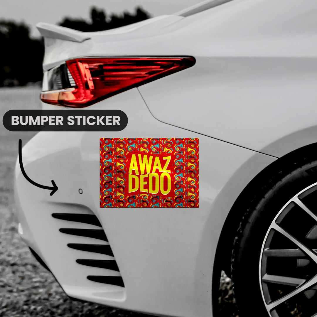 AWAZ DEDO Bumper Sticker - Image 4