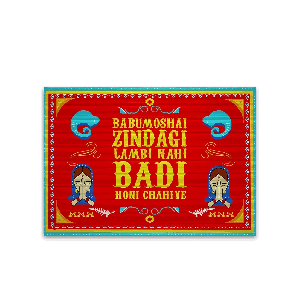 Babumoshi Zindagi Lambi Nahi Badi Honi Chahiye Bumper Sticker
