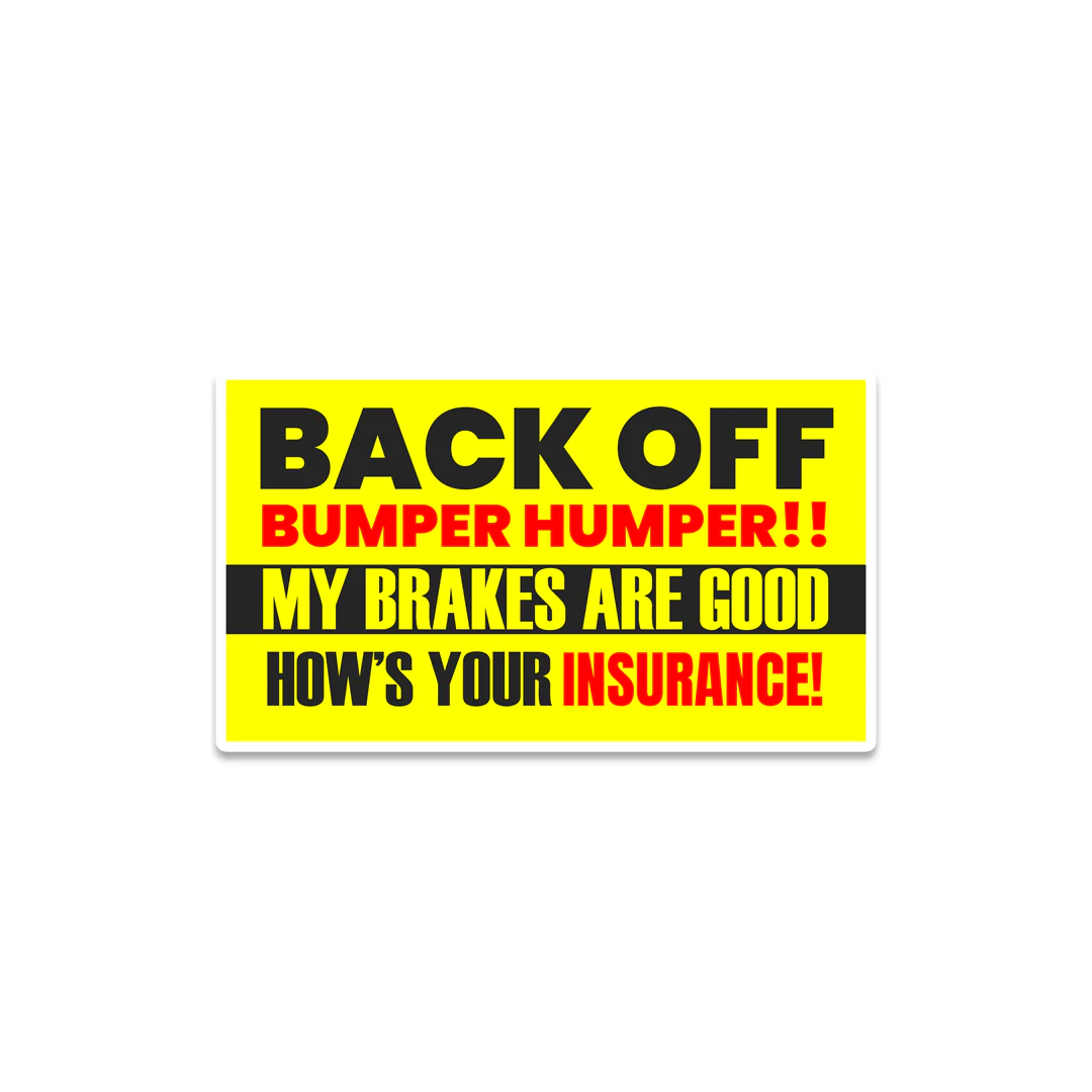 Back Off Bumper Sticker - Image 2