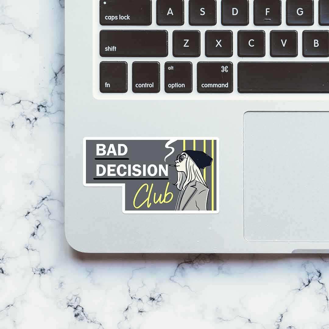 Bad Decision Club sticker - Image 4