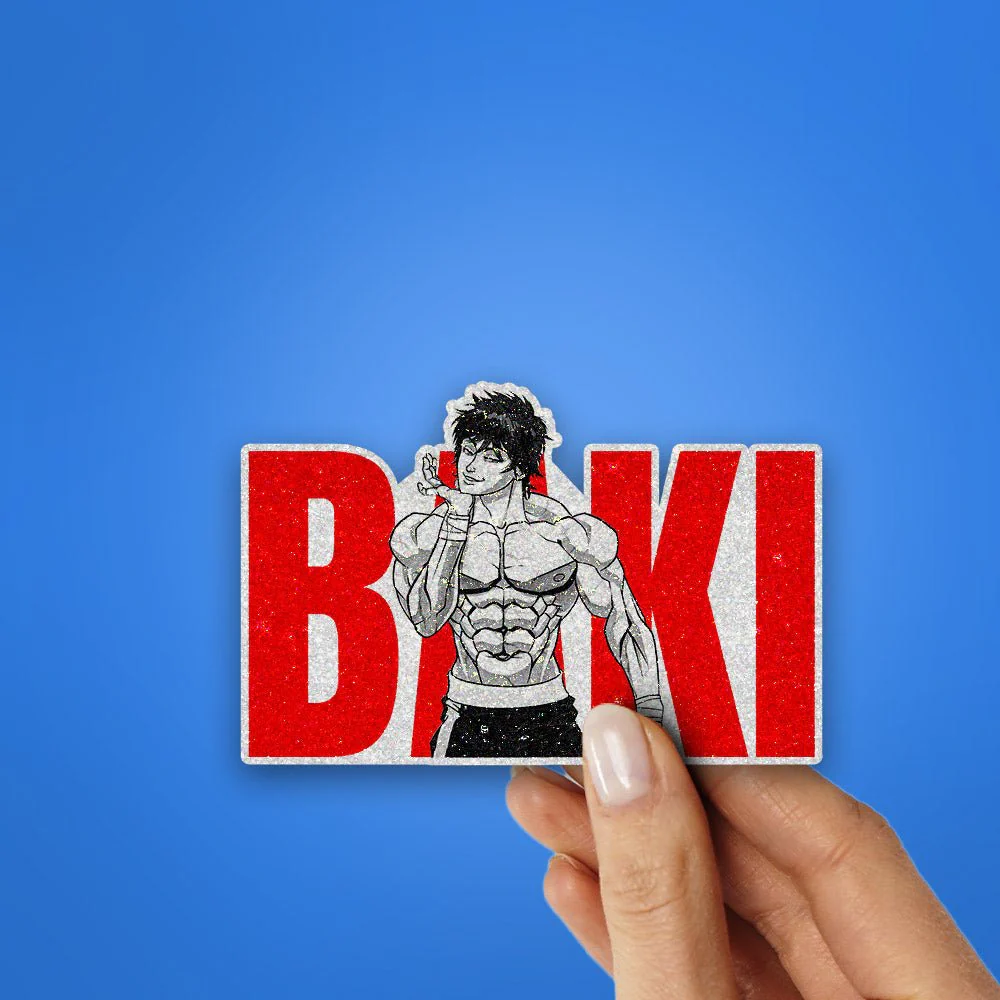Baki 0.3 Glitter Sticker - Image 2