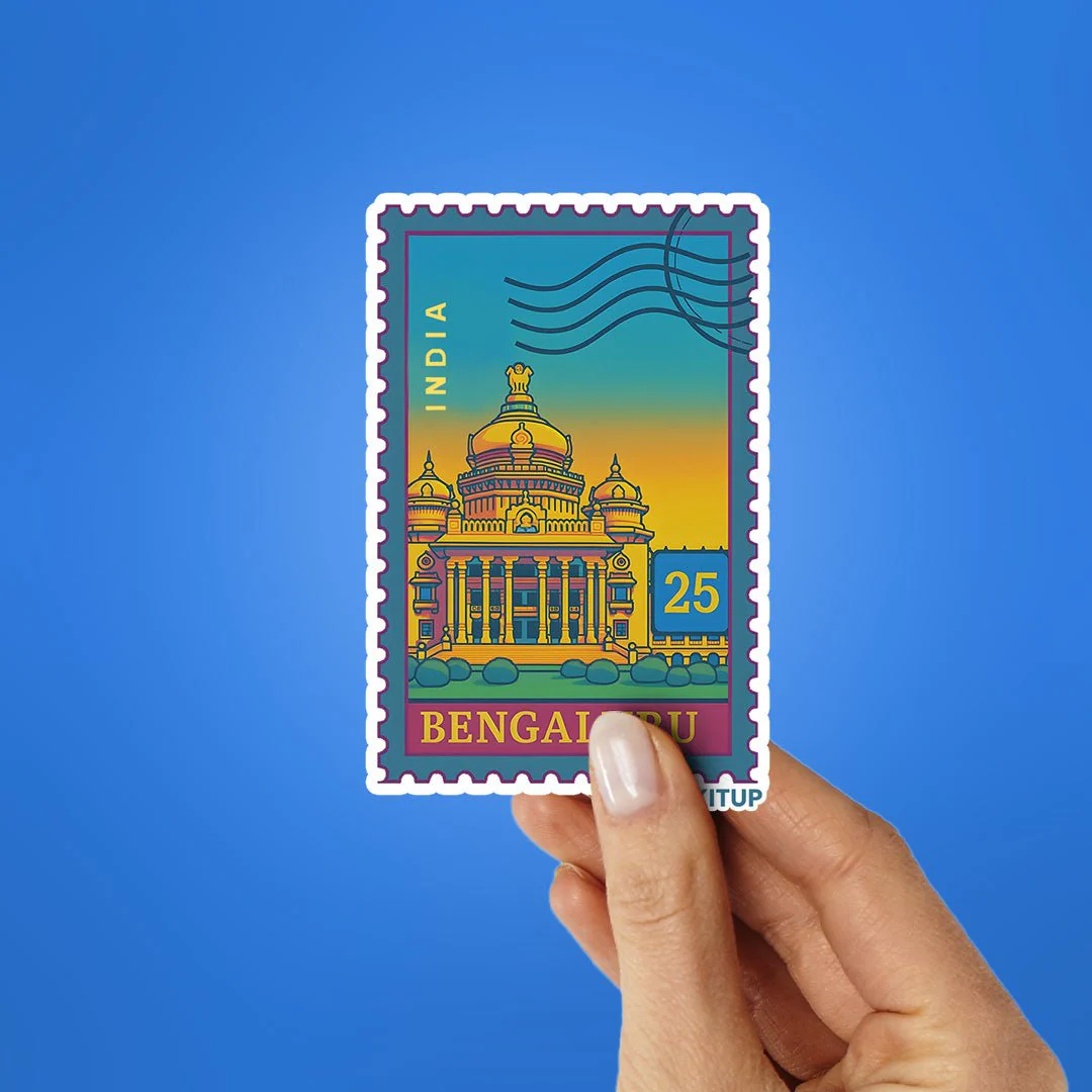 BENGALURU STAMP Sticker - Image 2