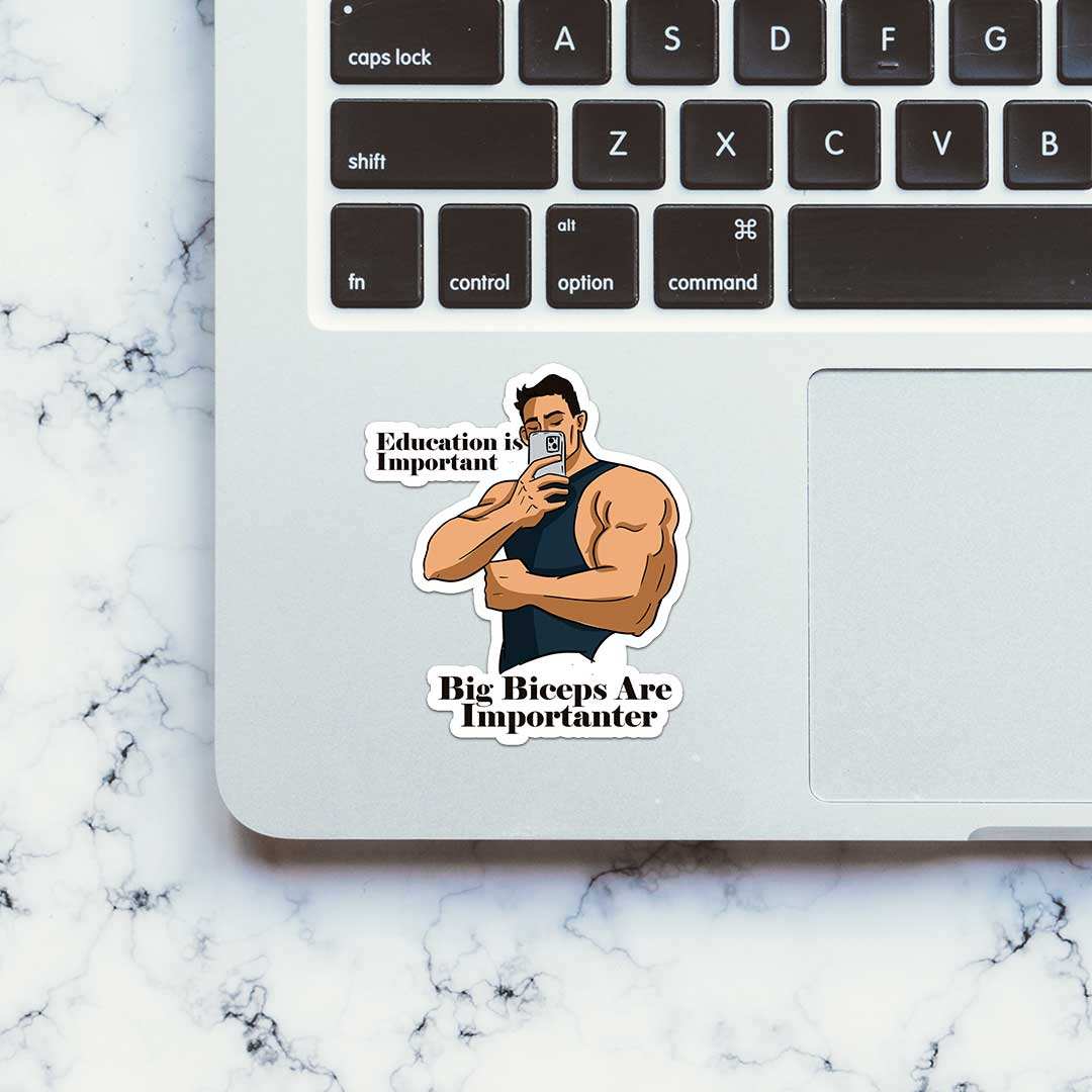 Big Biceps Are More Important Sticker - Image 5