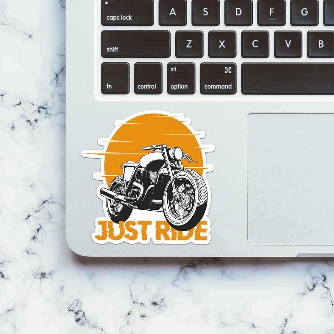 Just Ride Sticker - Image 5