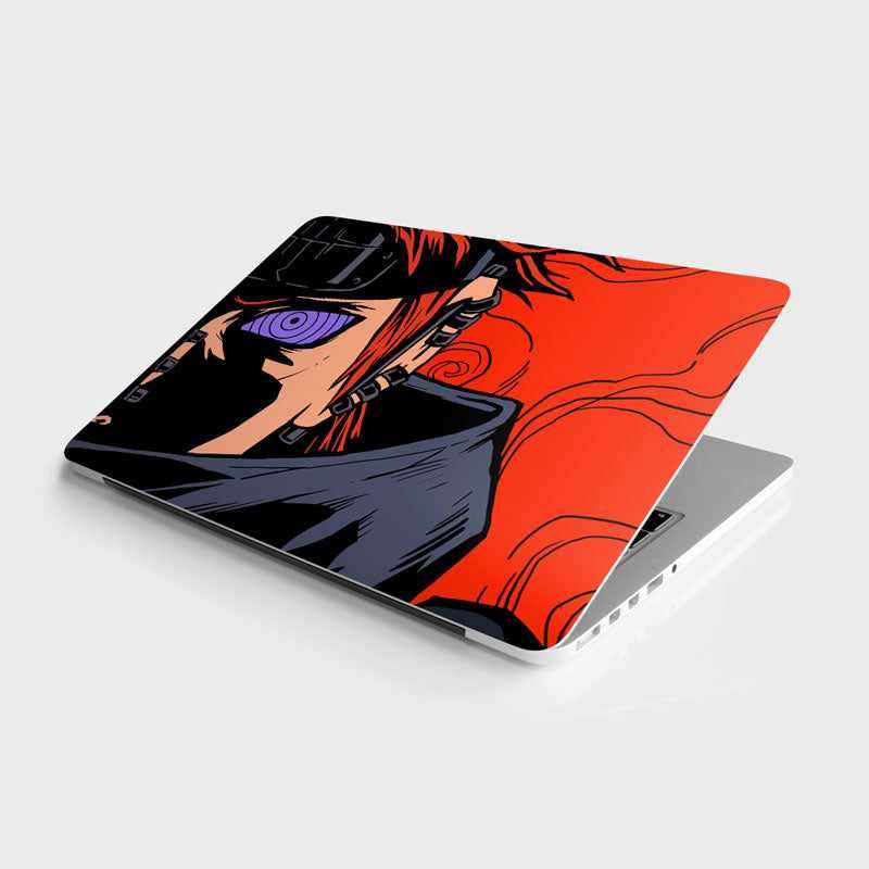 Blue Spiral Eyes Laptop Skin - Image 2