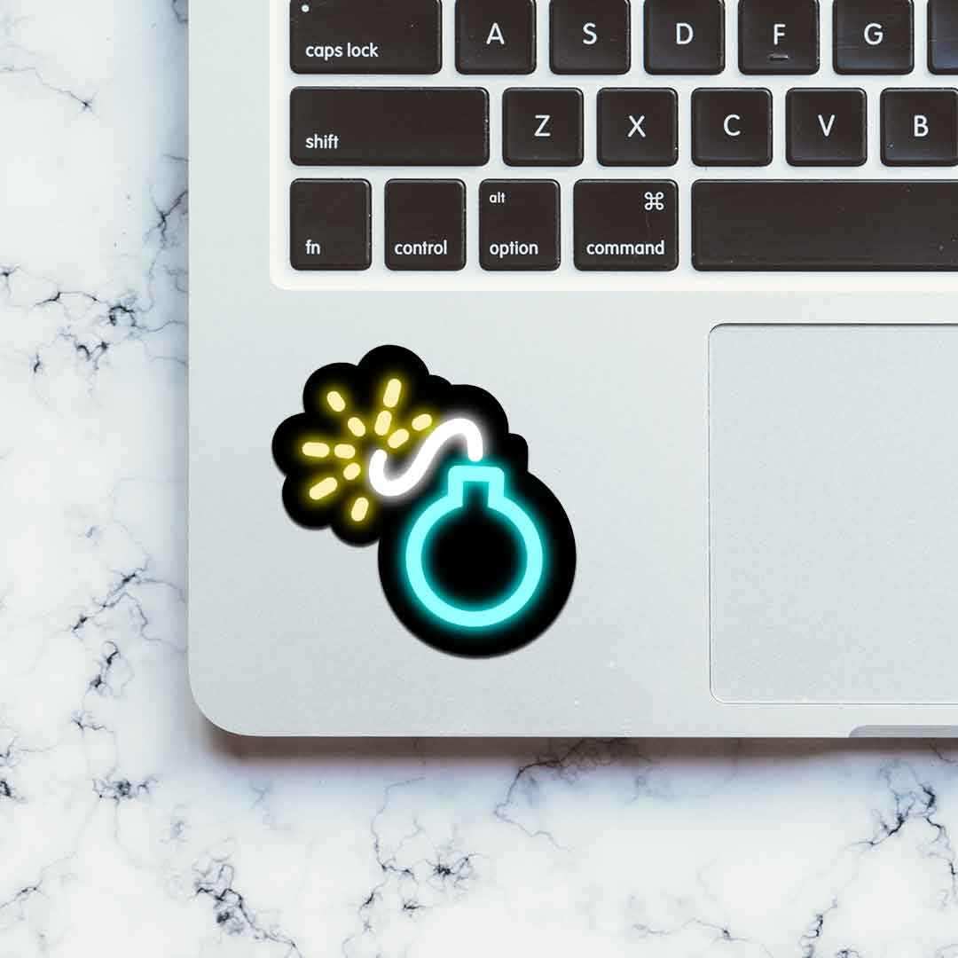 Neon Bomb Sticker - Image 4
