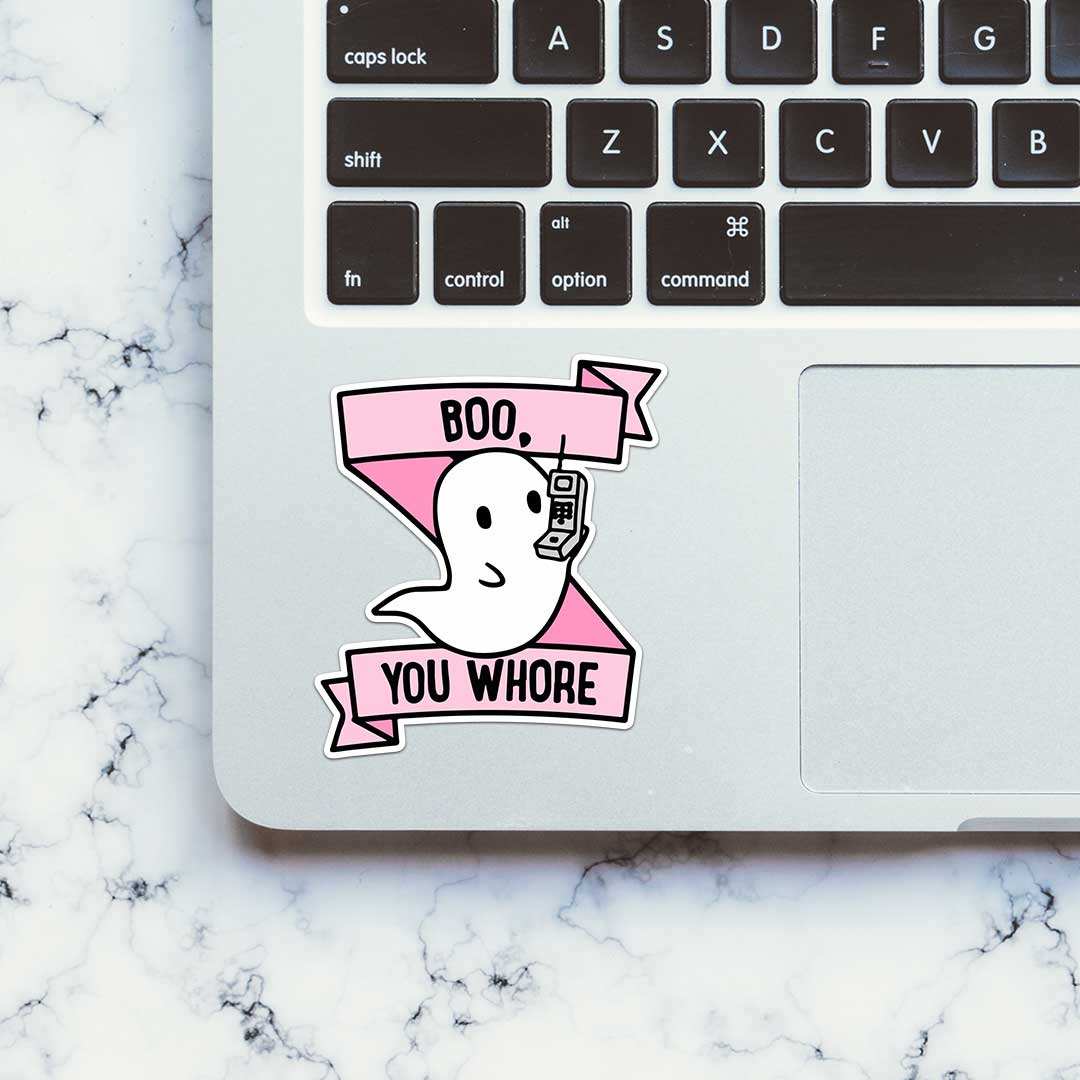 Boo, You Whore Sticker - Image 4