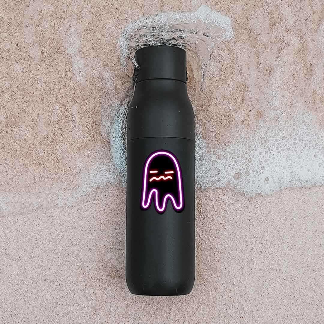 Neon Bored ghost Sticker - Image 3