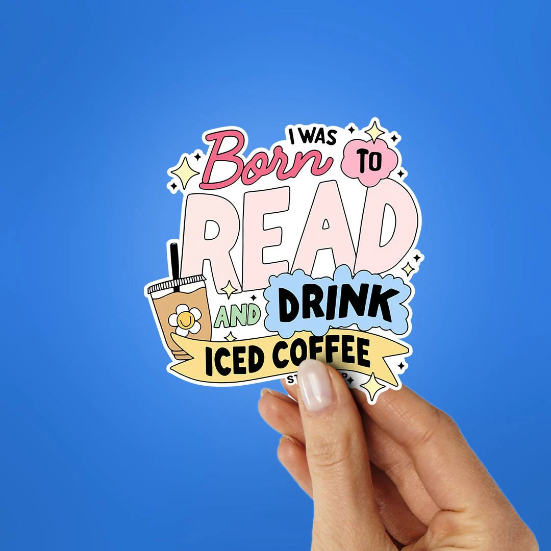 Born To Read Sticker - Image 2