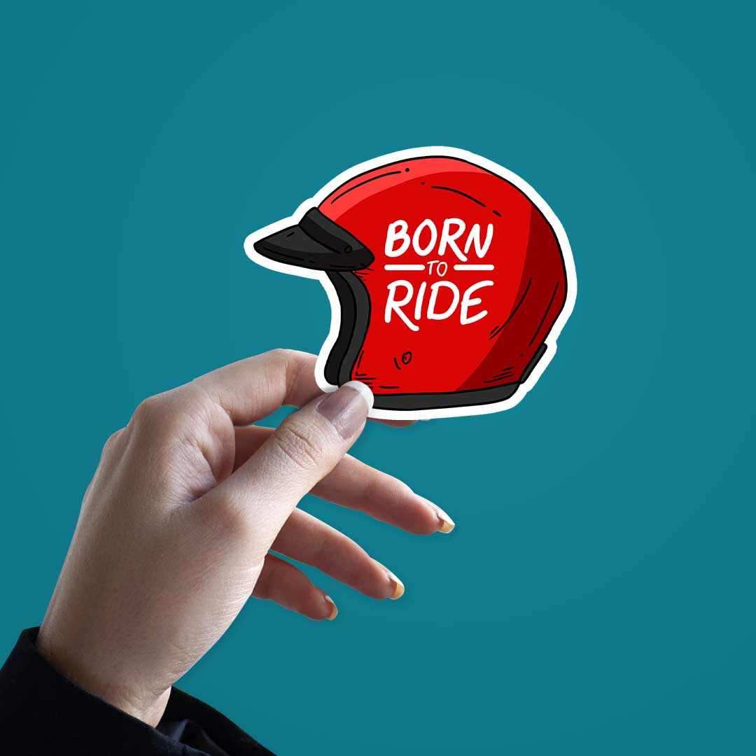 Born To Ride Sticker - Image 3