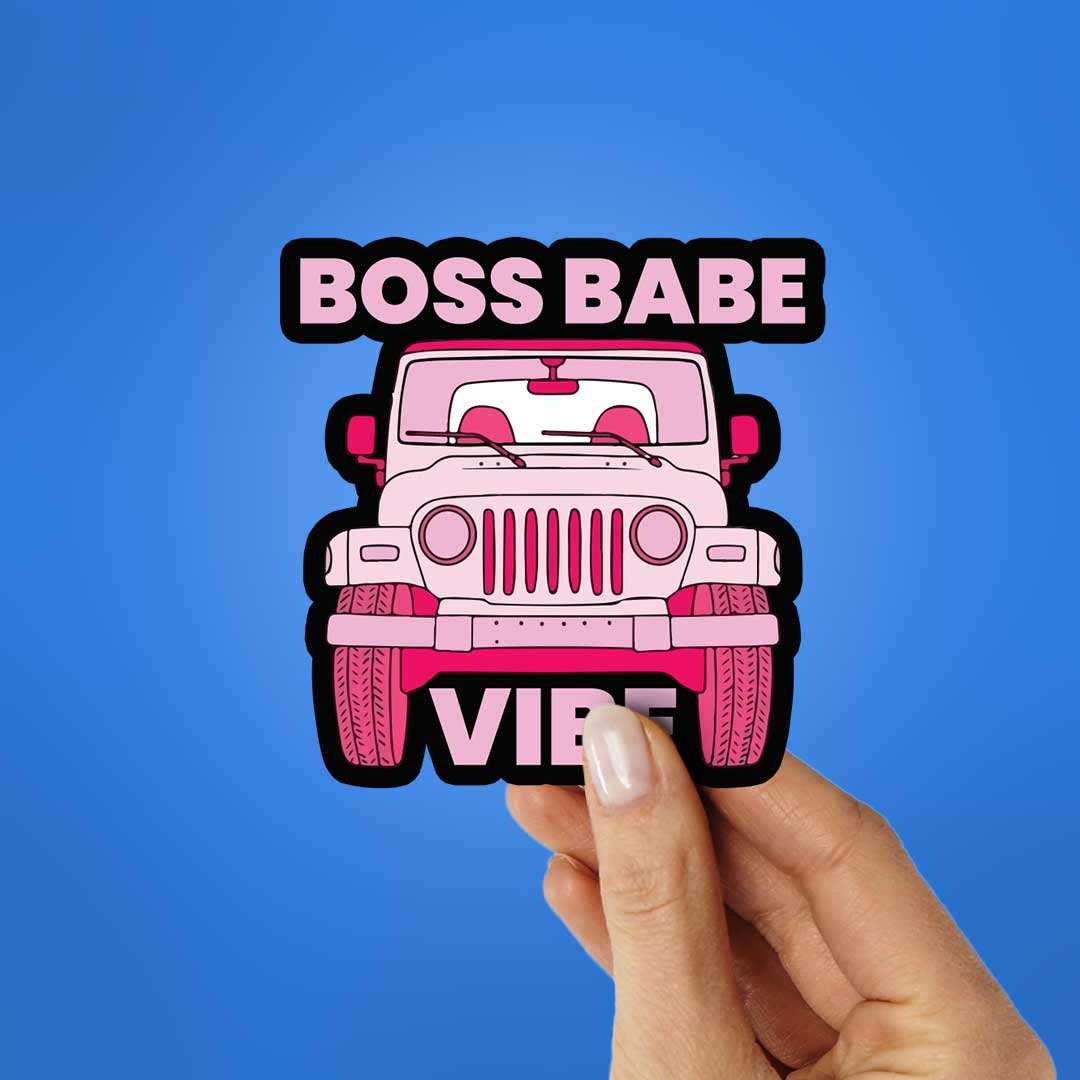Boss Babe Vibe Sticker - Image 2