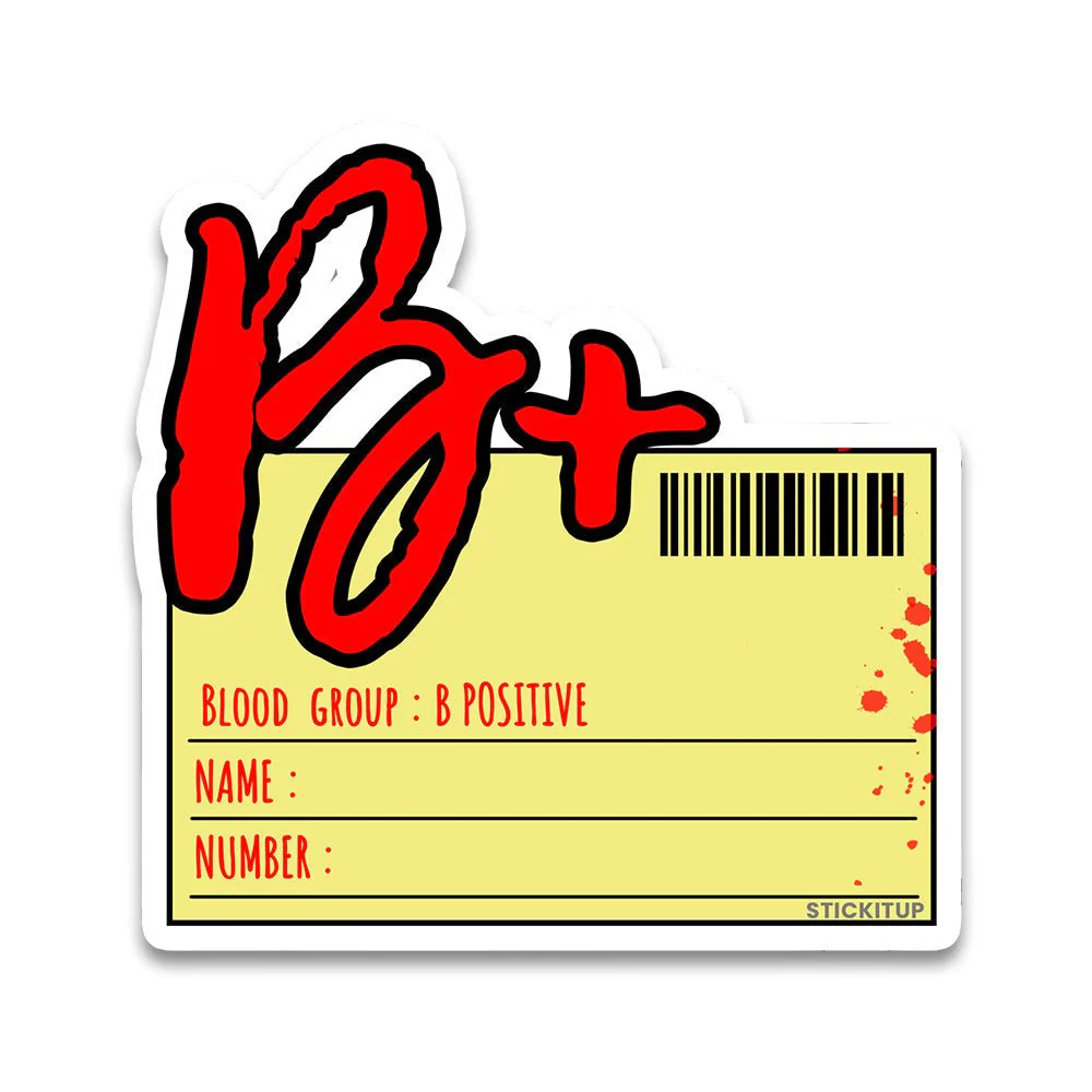 B Plus Bumper Sticker - Image 2