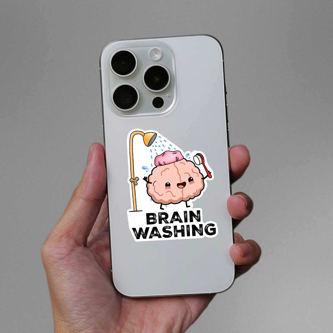 Brain Washing Sticker - Image 3