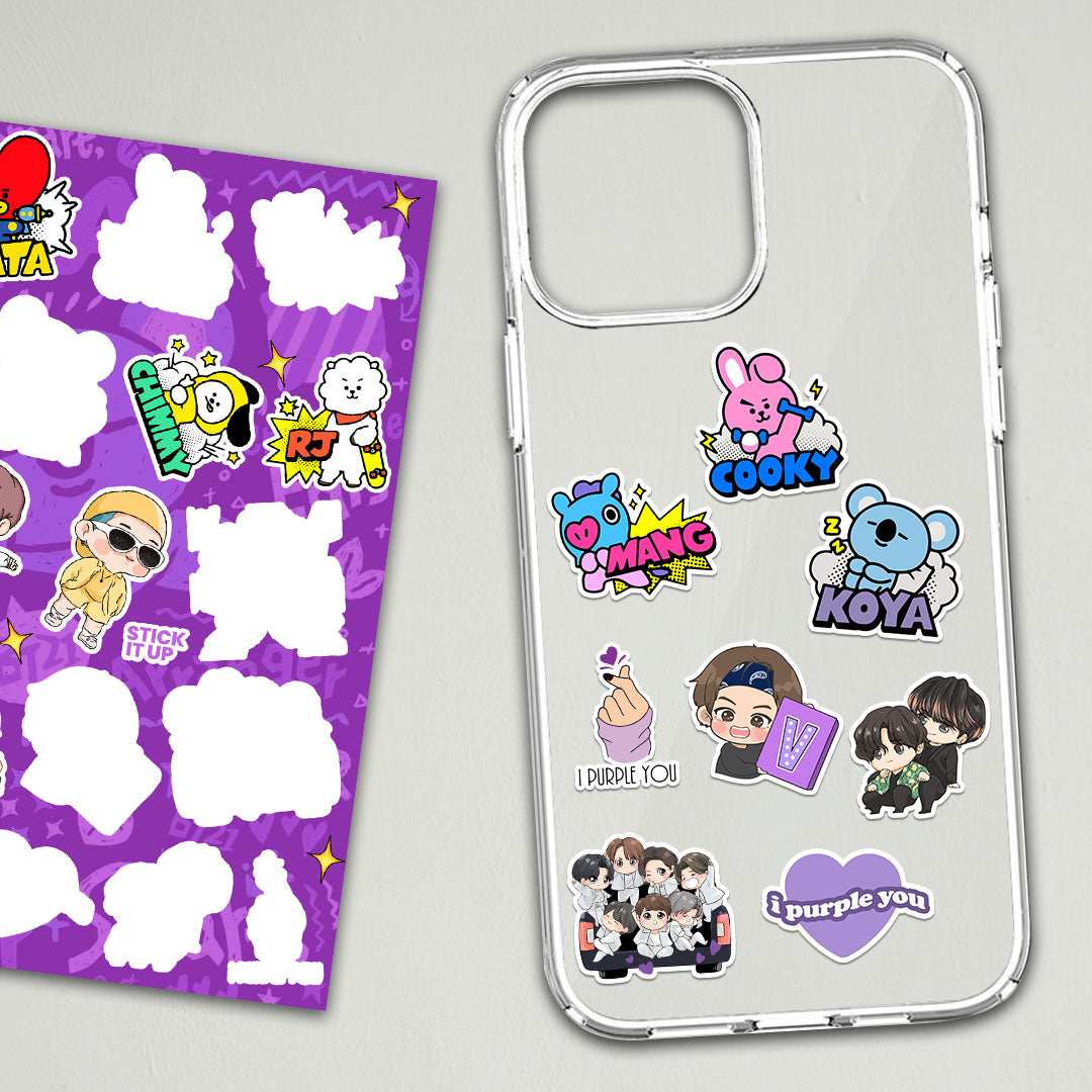 BTS Mini Stickers Sheet - Image 2