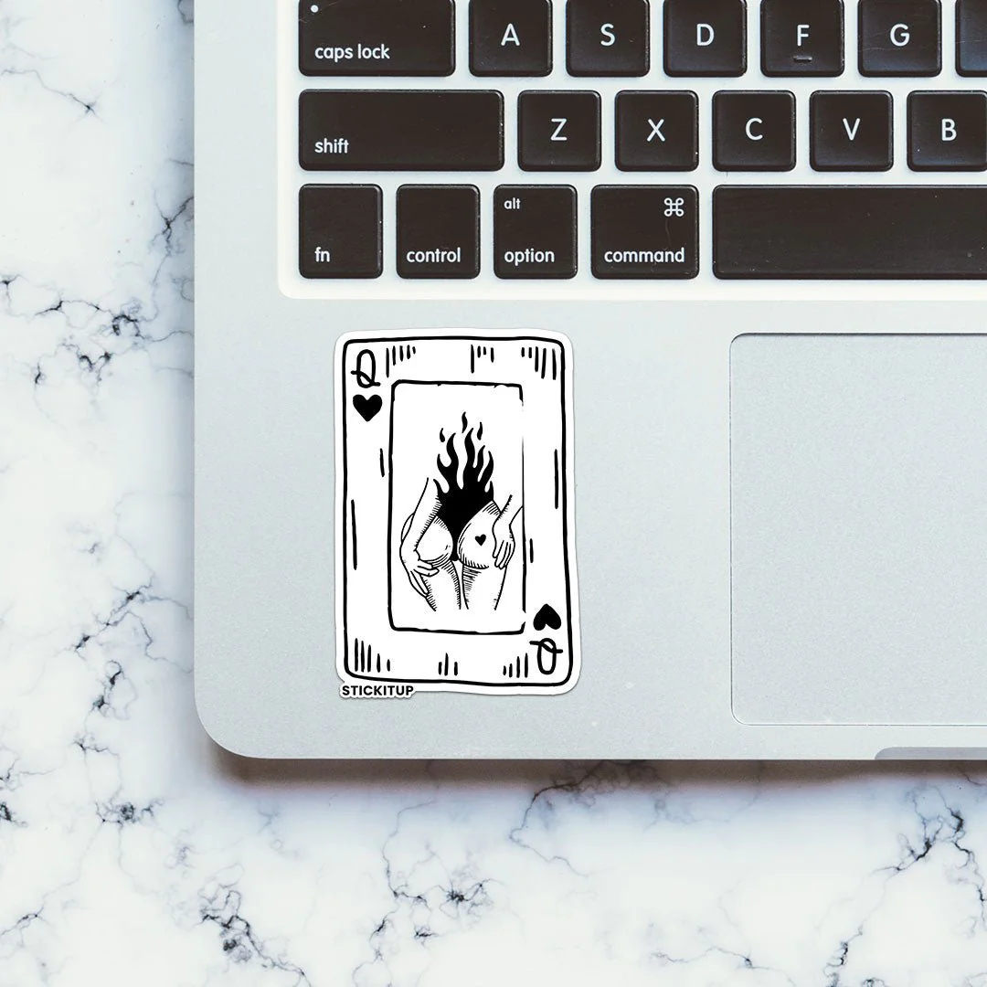 BURN CARD QUEEN Sticker - Image 4