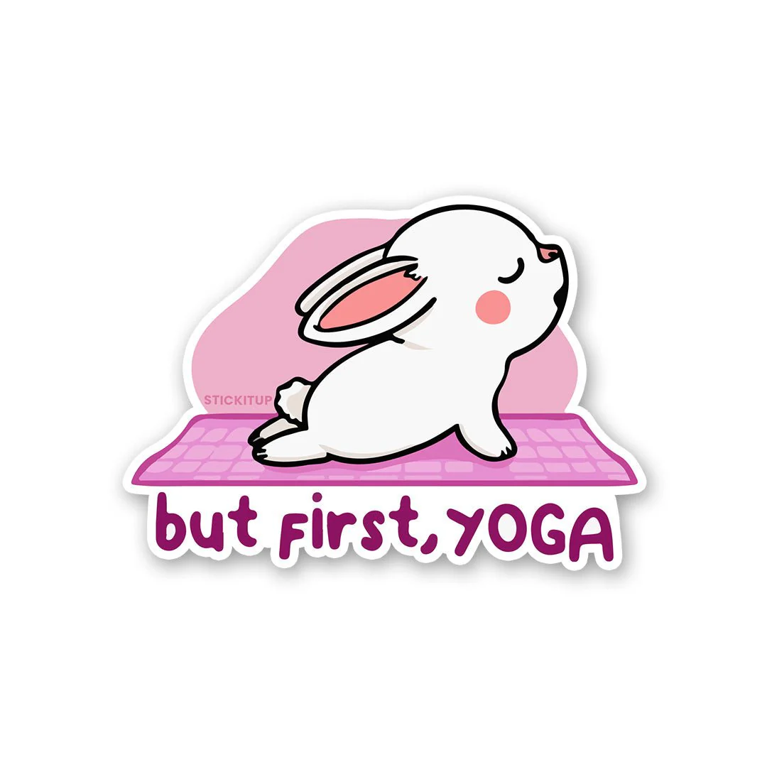 But First Yoga Sticker