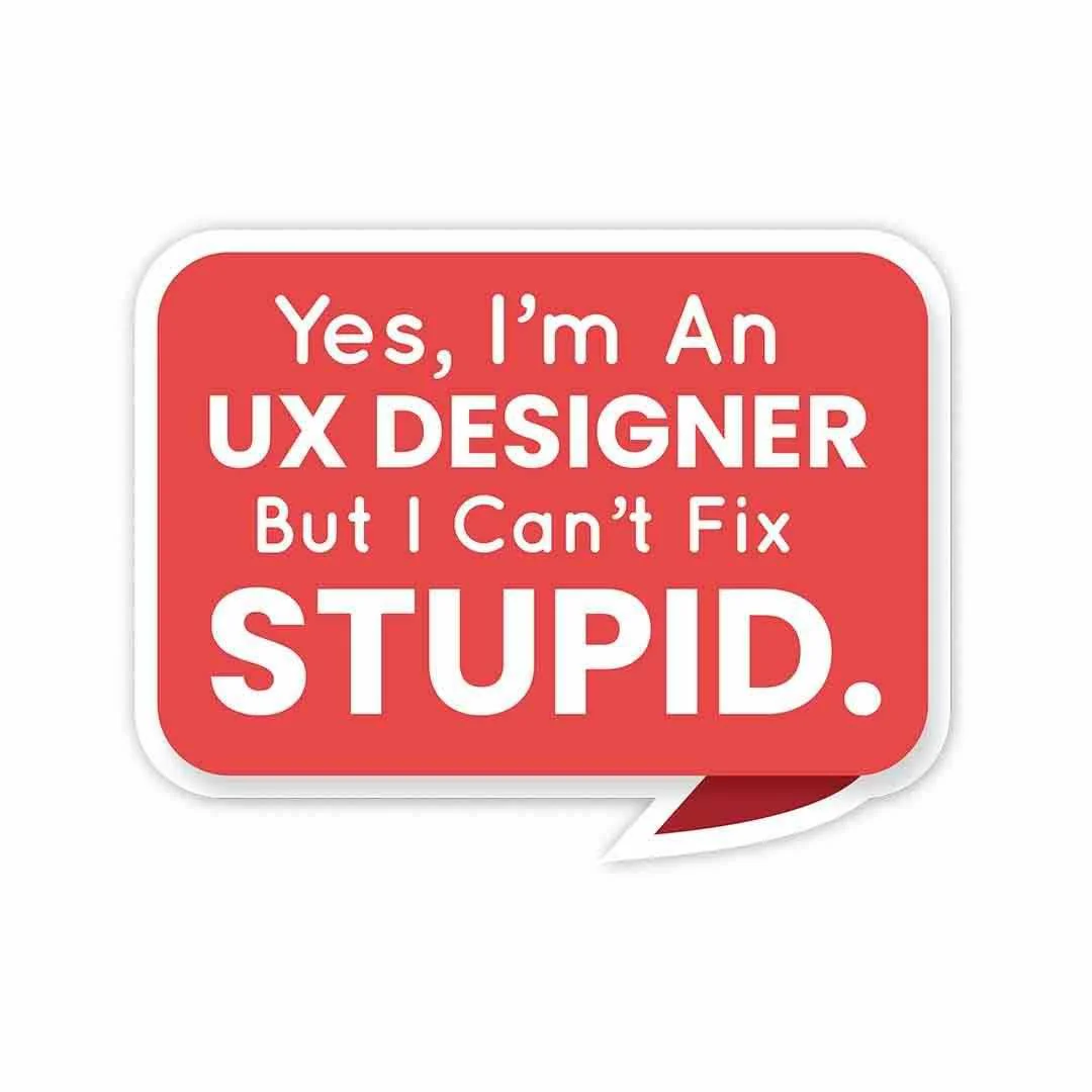 But I can't fix STUPID Sticker