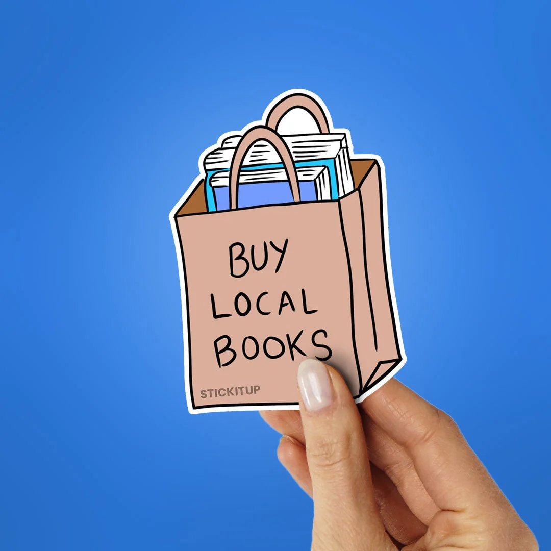 Buy Local Books Sticker - Image 2