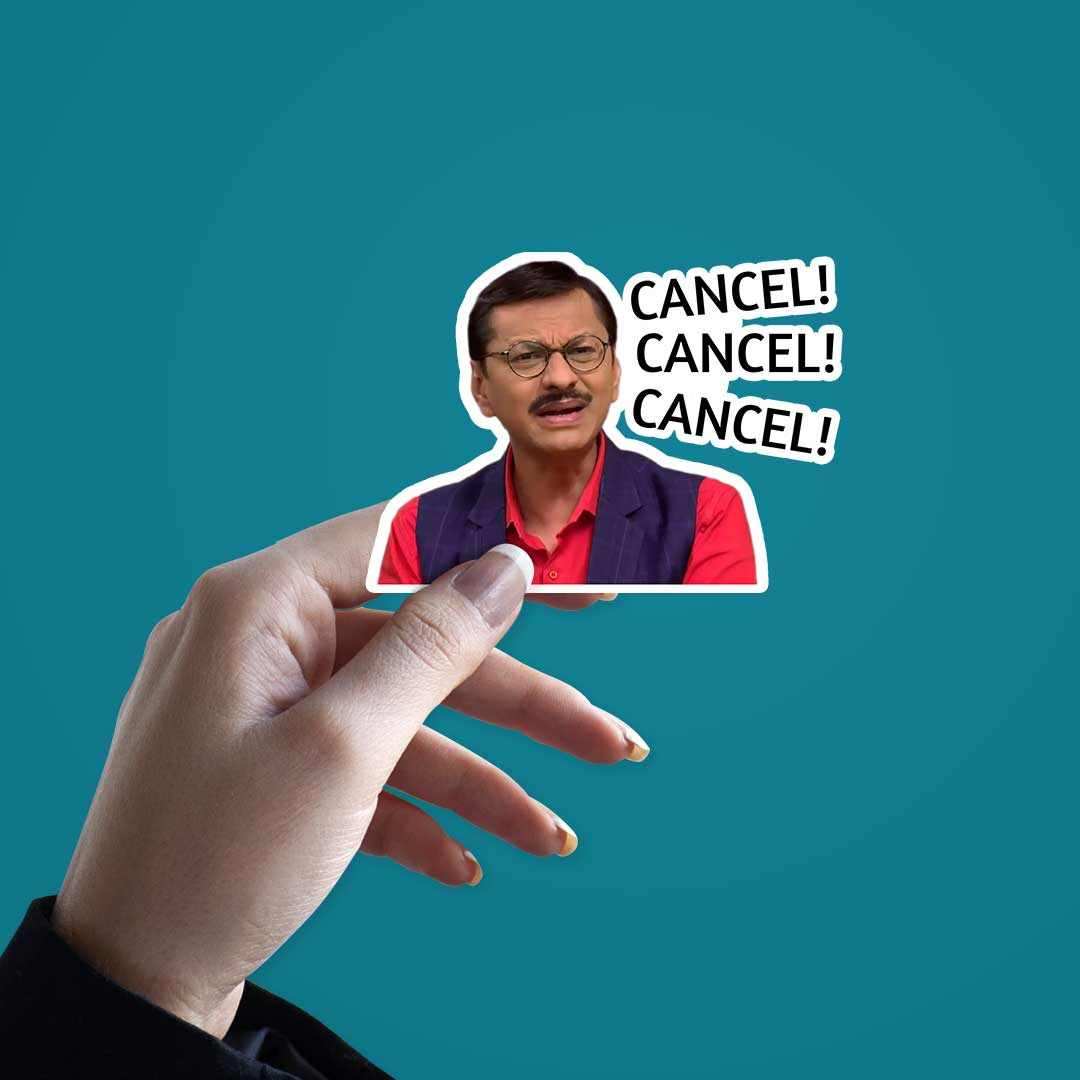 CANCEL! CANCEL! CANCEL! Sticker - Image 2