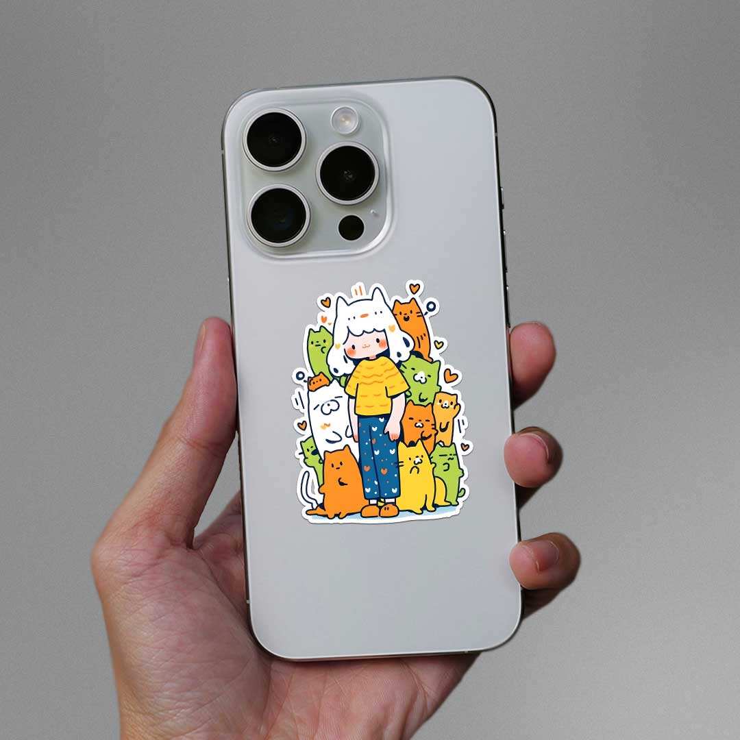 Cat Crew Sticker - Image 3