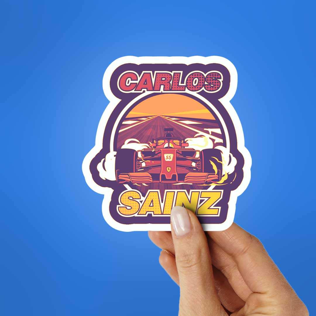 Carlos Sainz Sticker - Image 2