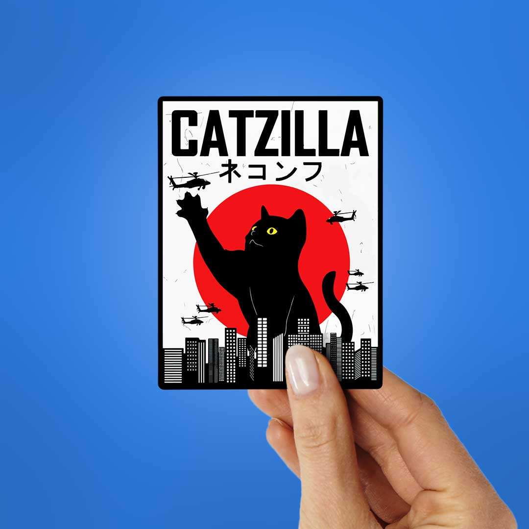 Catzilla Sticker - Image 2