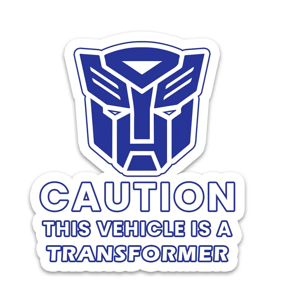 This Vehicle is a Transformer Bumper Sticker