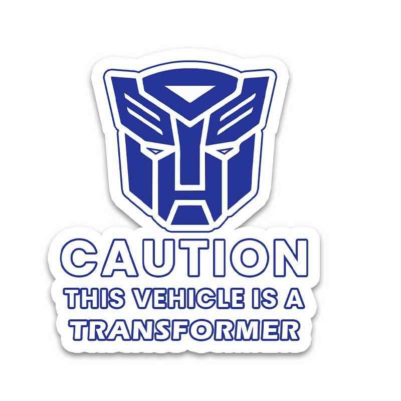 This Vehicle is a Transformer Bumper Sticker - Image 2