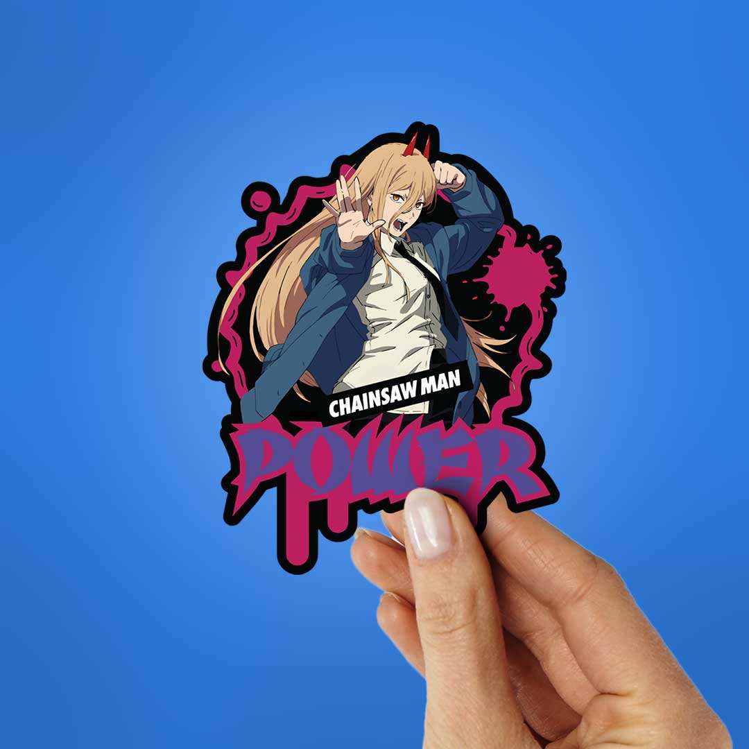 Chainsaw Man Power Sticker - Image 2