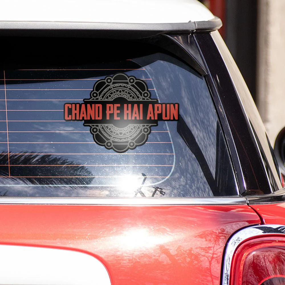 Chand pe hai Bumper Sticker - Image 3