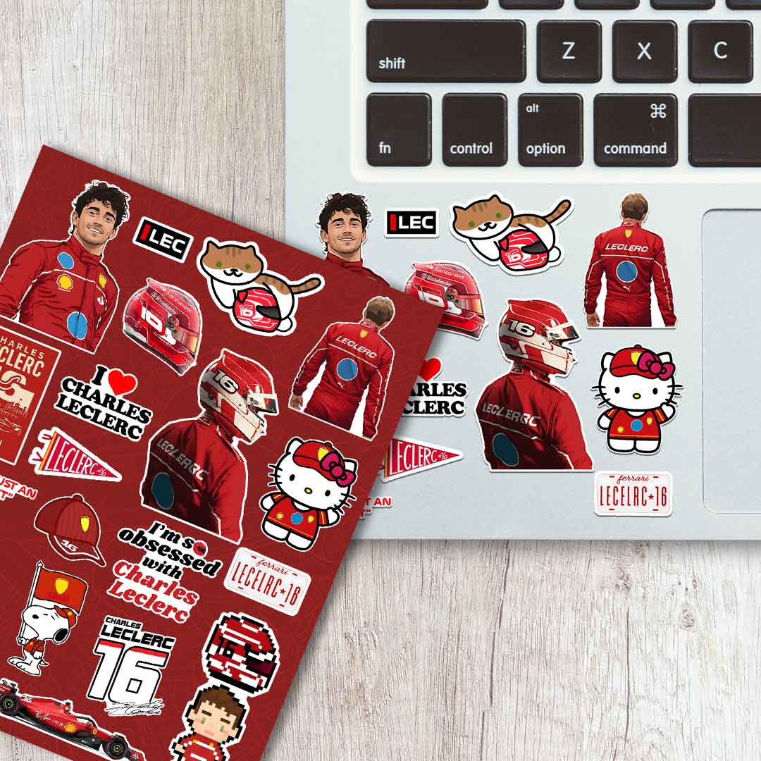 Charles Leclerc Sticker Sheet - Image 2