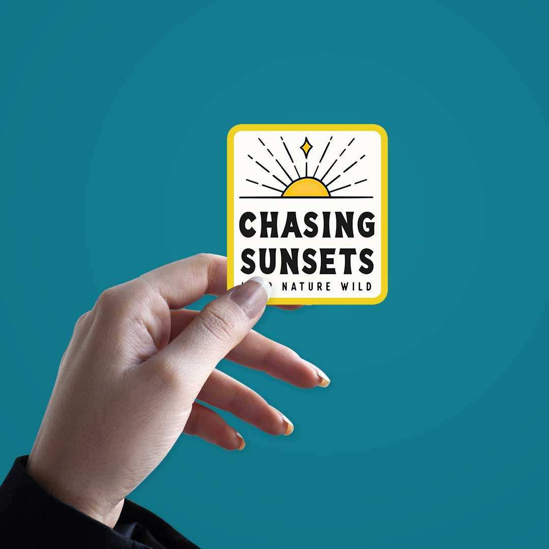 Chasing Sunset Sticker - Image 3
