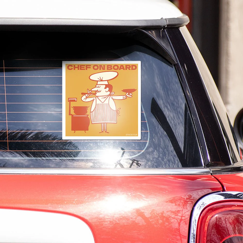 Chef Bumper Sticker - Image 3