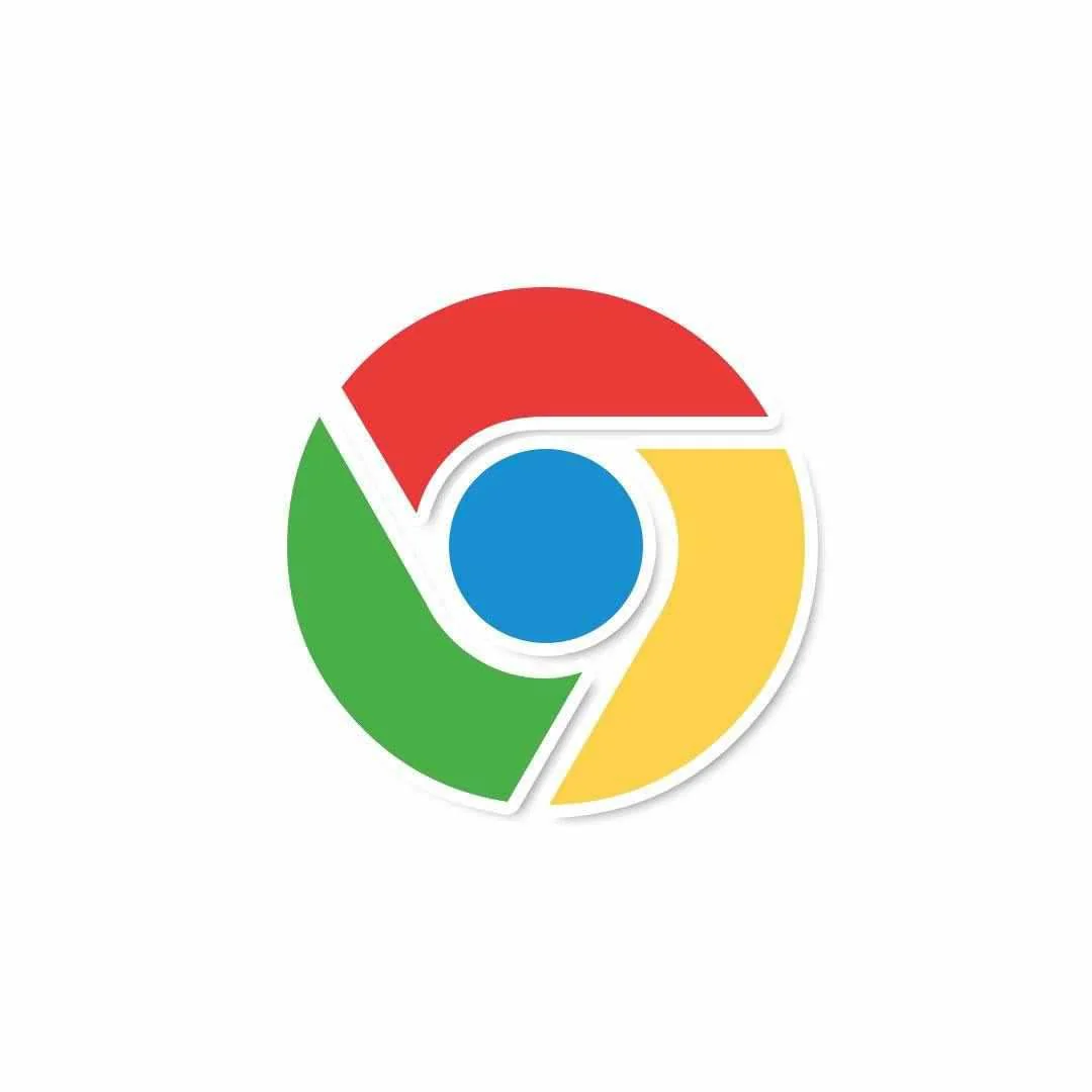 Chrome Sticker