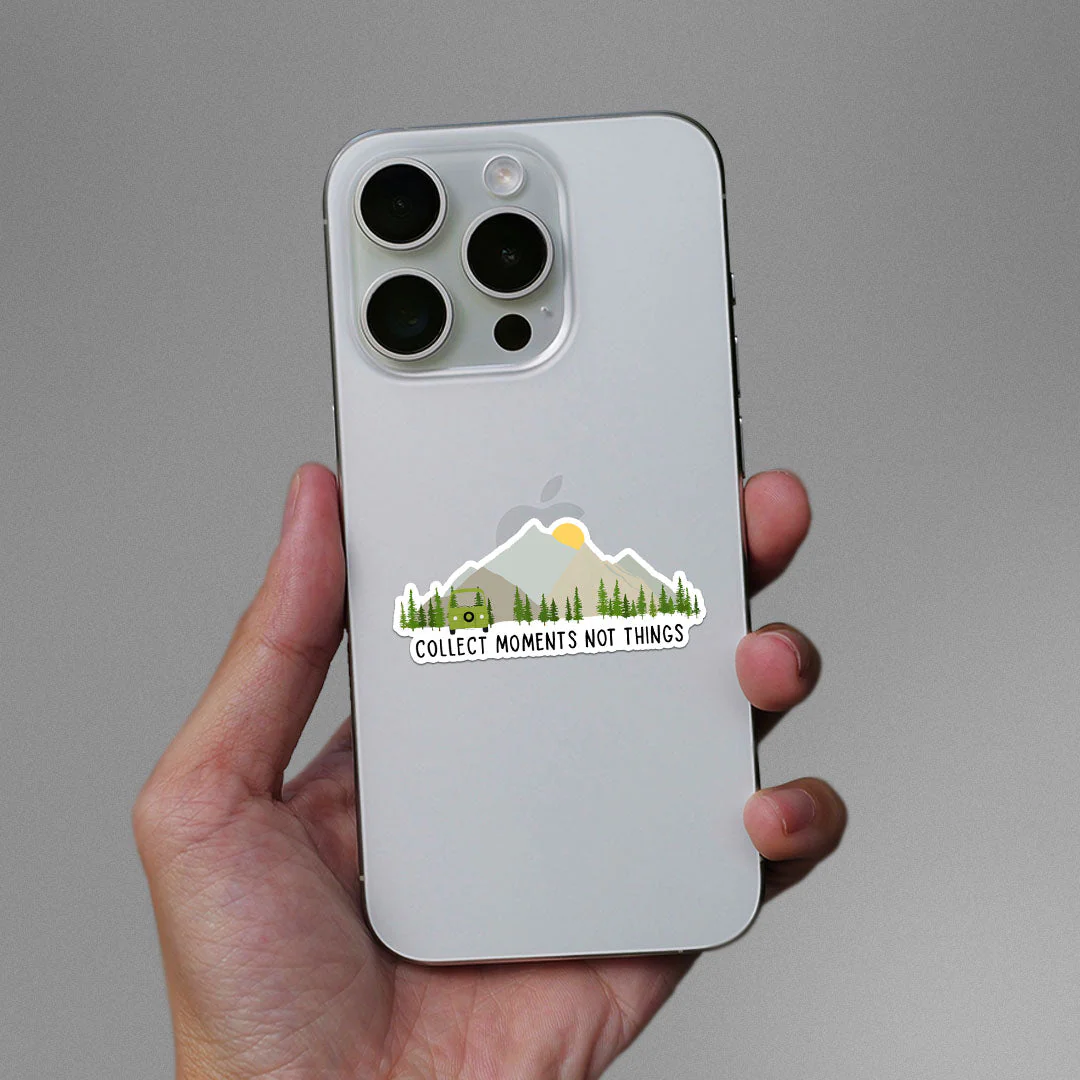 Collect Moments Not Things Sticker - Image 3