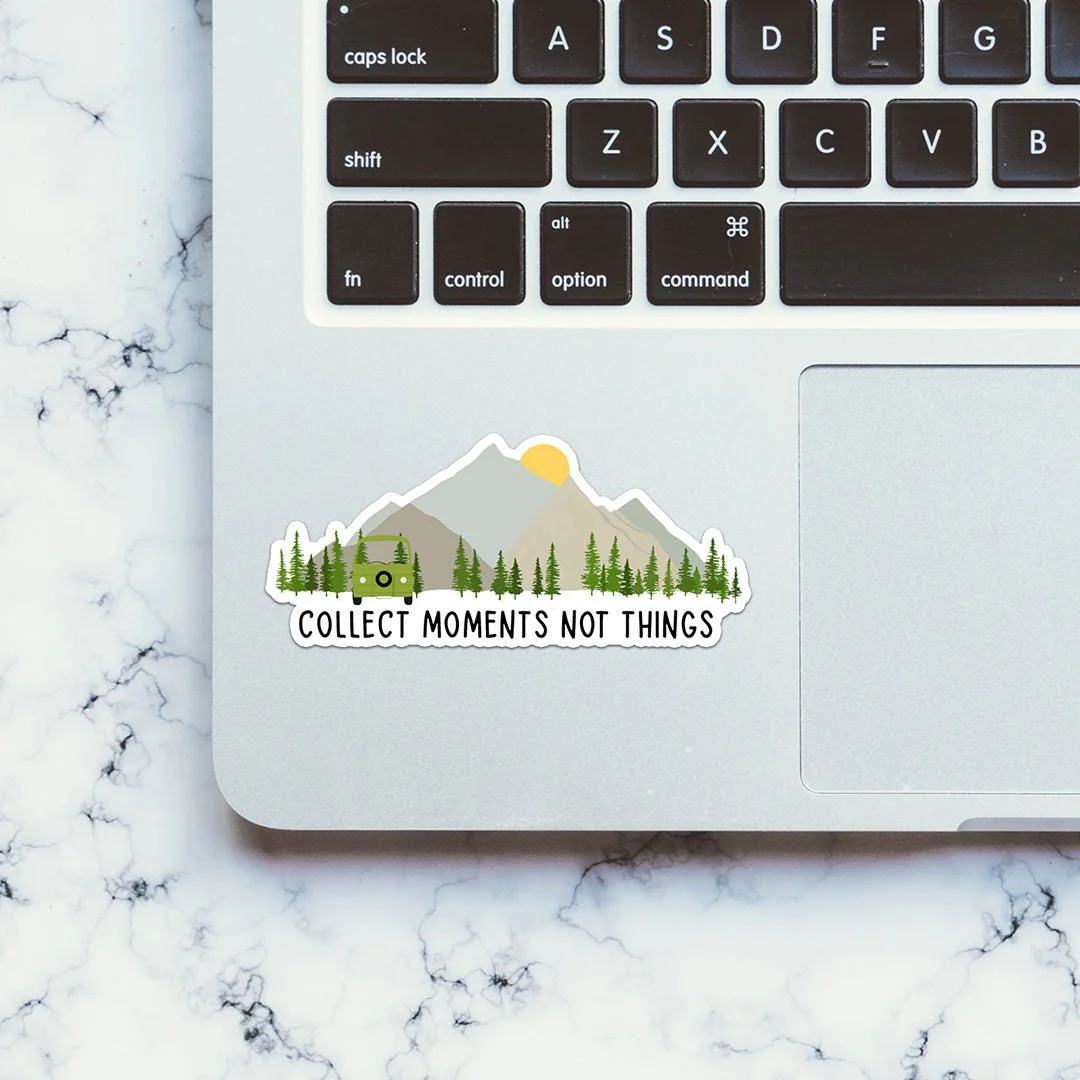 Collect Moments Not Things Sticker - Image 4