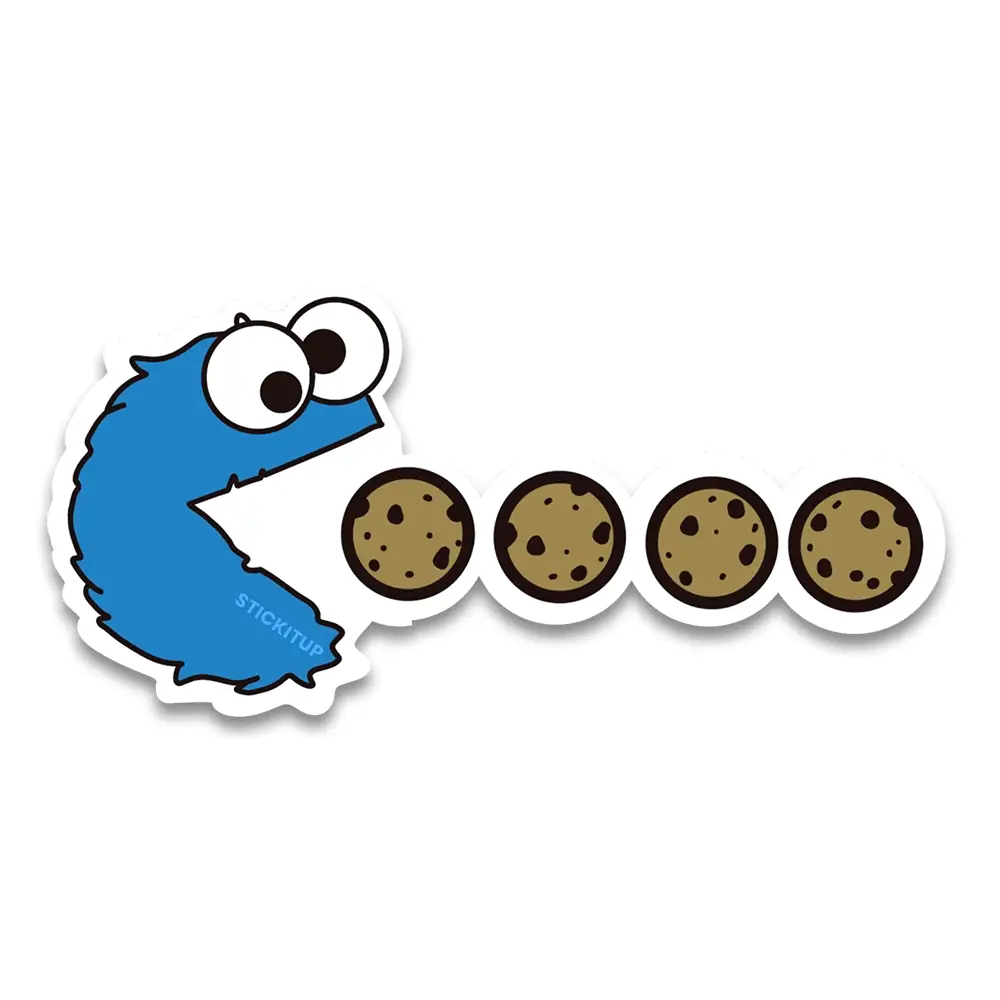 Cookie Monster Bumper Sticker