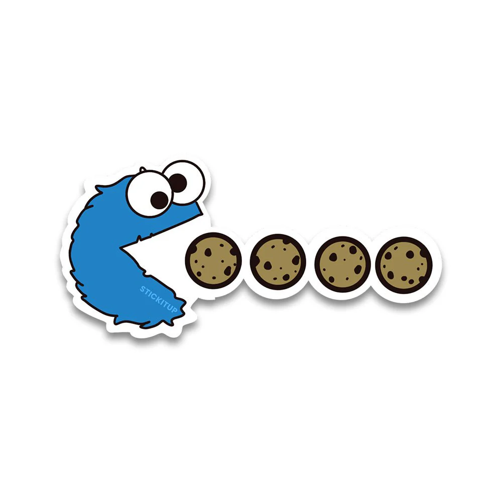 Cookie Monster Bumper Sticker - Image 2