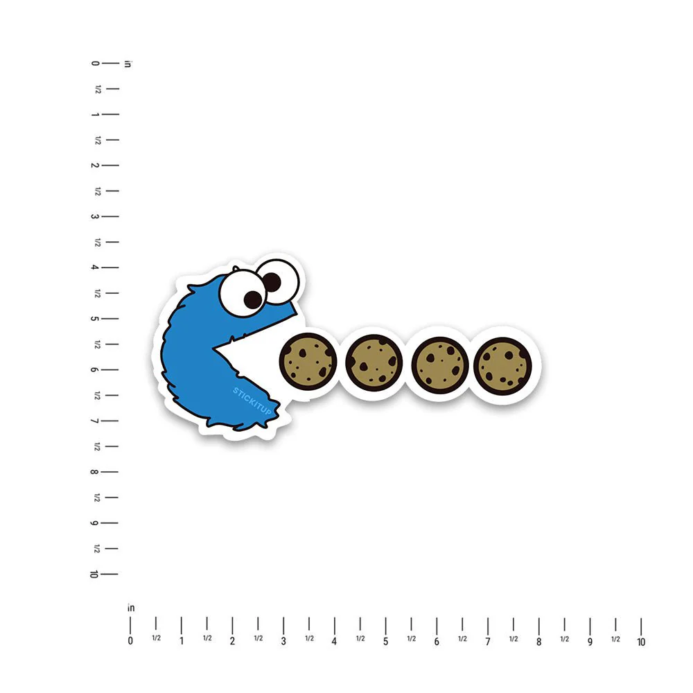 Cookie Monster Bumper Sticker - Image 4